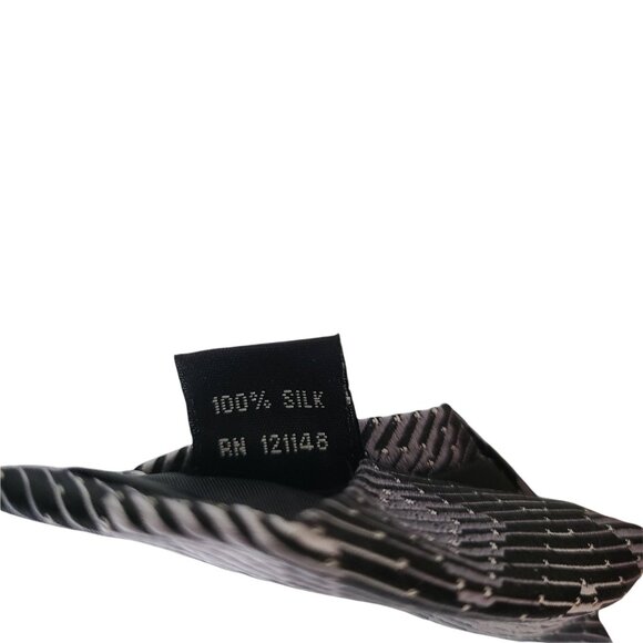 Michael Kors Silk Tie Diamond Print Black Blue White Mens Necktie Business Caree - Picture 3 of 5